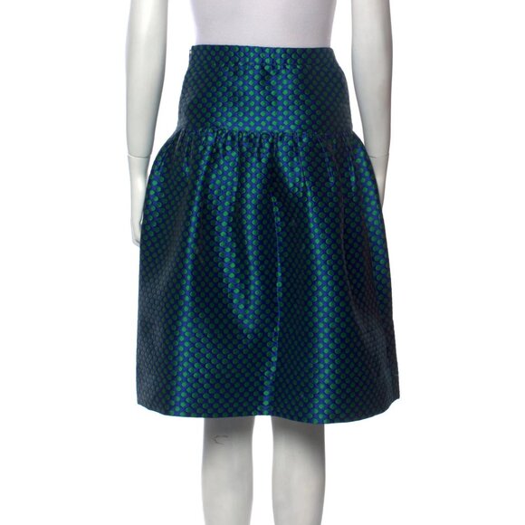 Boutique Moschino — Polka Dot Jacquard Full Skirt — Size S (US 4) - Picture 3 of 3